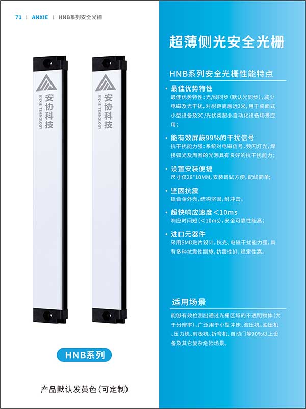 HNB側(cè)面超薄28MM光柵系列彩頁