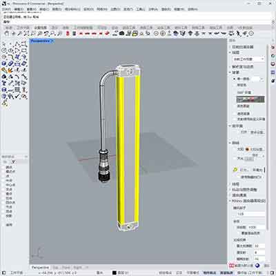HC正面超薄28MM光柵系列3D圖